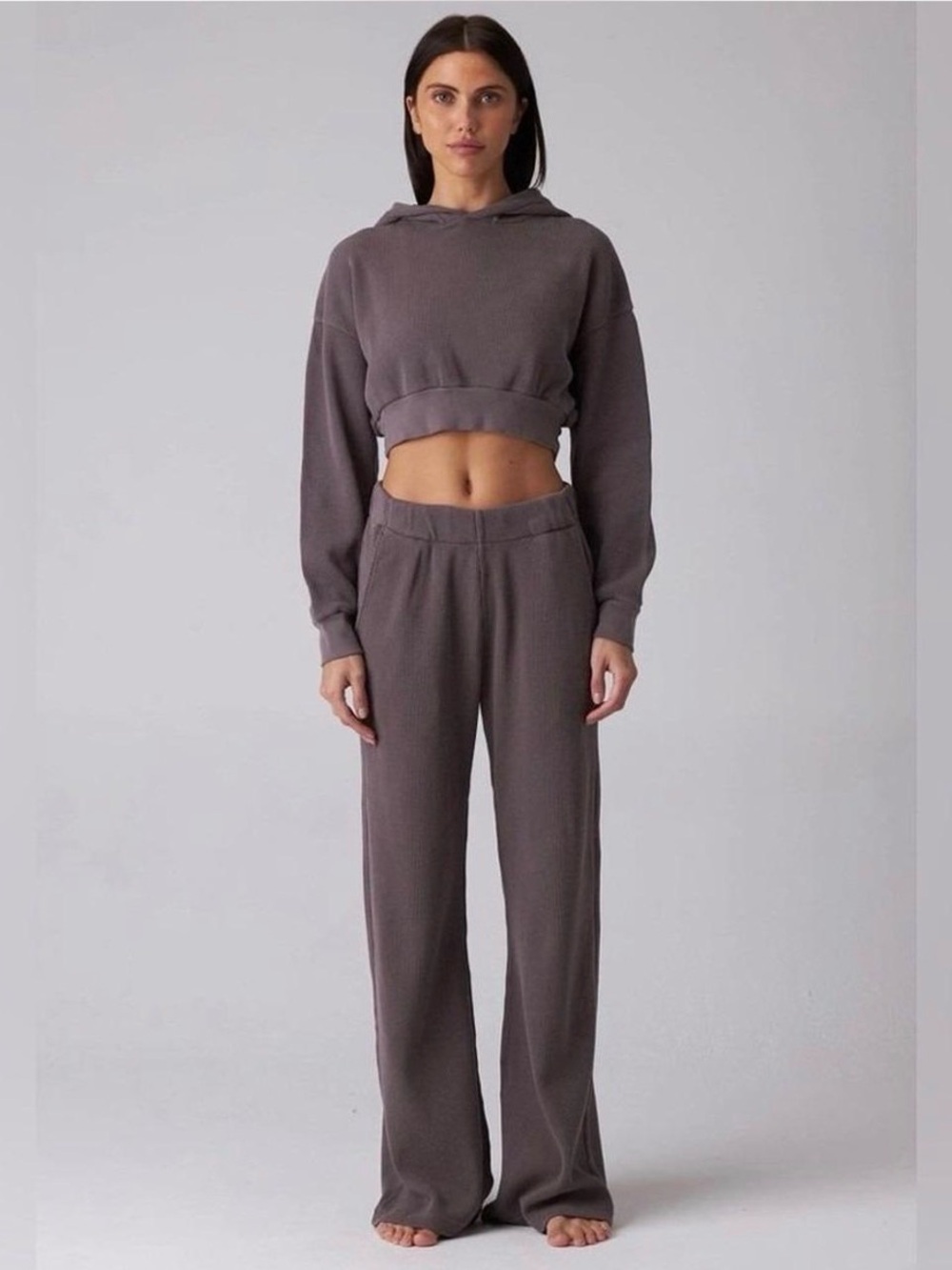 Talentless Wide Leg Waffle Knit Pants Sz M